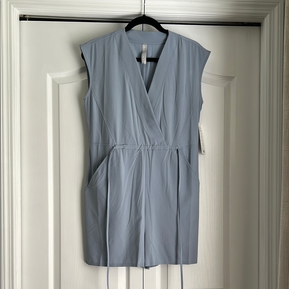 Athleta Light Blue Sleeveless Marlow Romper - Size XS